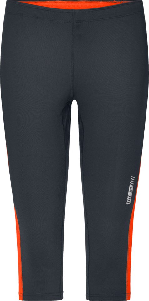 James & Nicholson Laufhose Damen 3/4 Laufhose Running Tights JN481 Weiche, elastische Qualität mit Elasthan von James & Nicholson