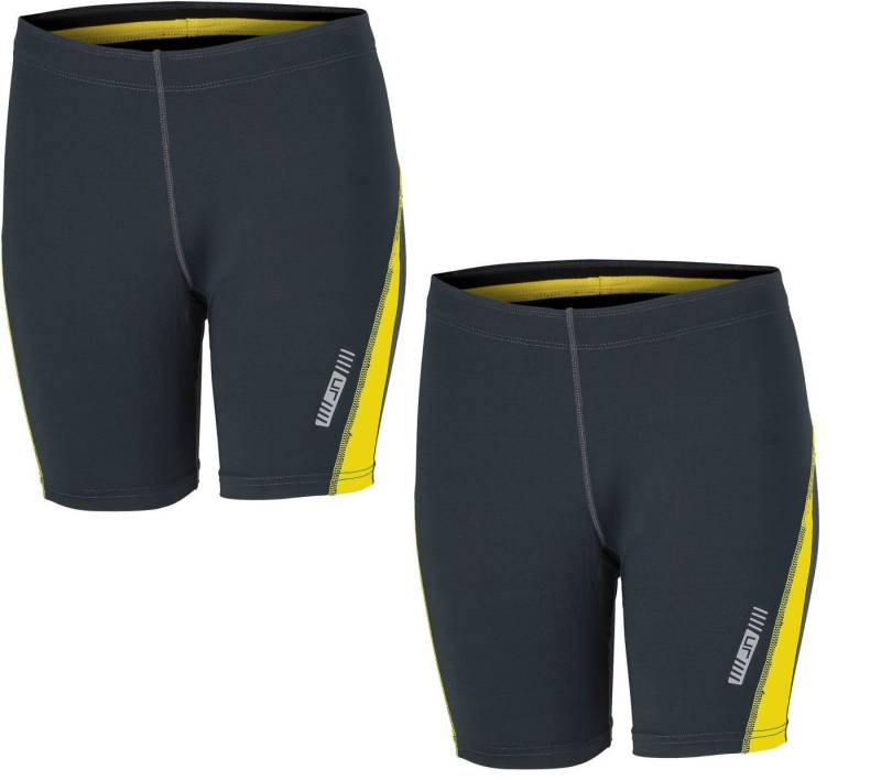 James & Nicholson Laufhose Doppelpack kurze Damen Laufhose Ladies' Running Short Tights JN477 (Doppelpack, 2er-Pack) Weiche, elastische Qualität mit Elasthan von James & Nicholson