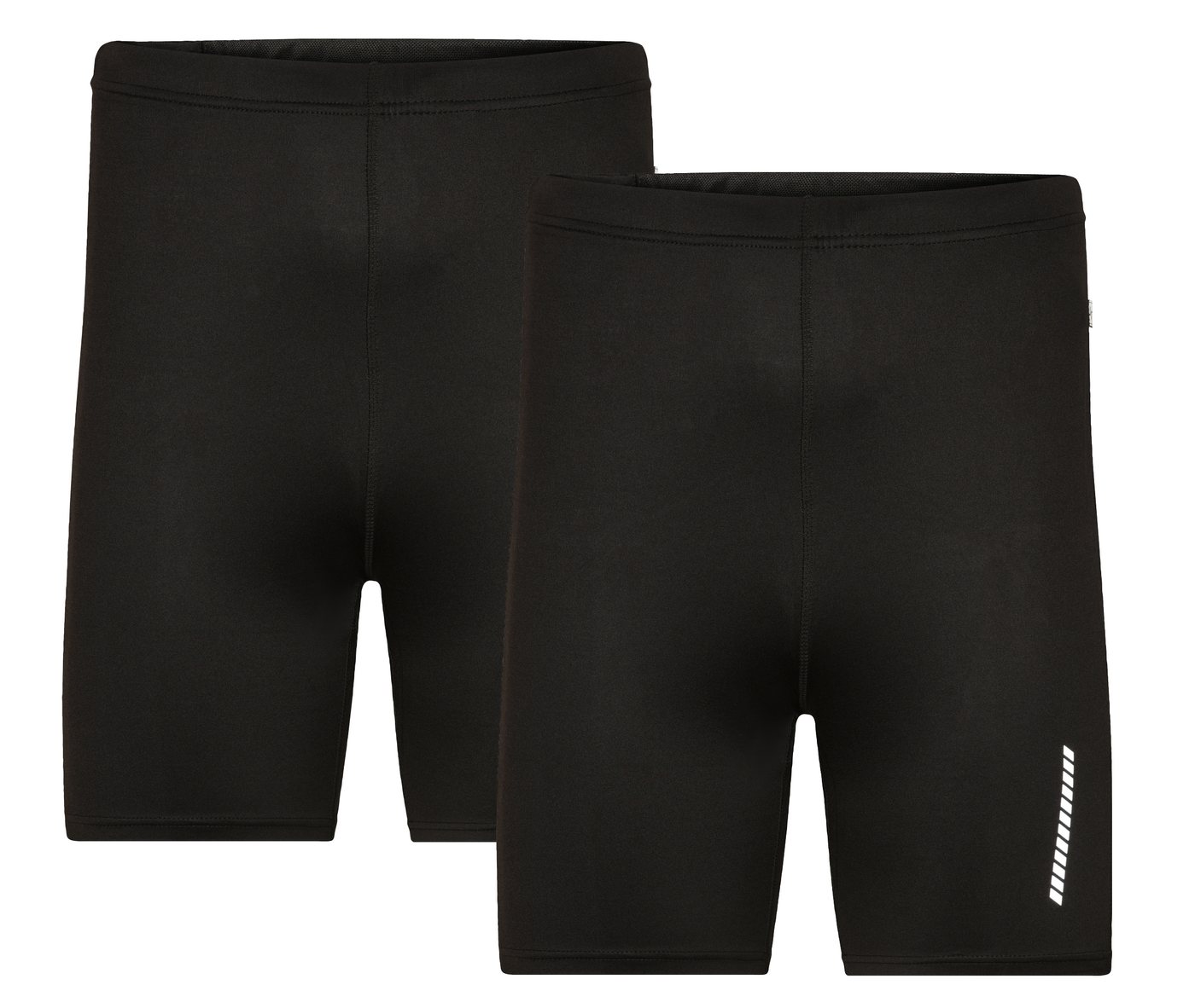 James & Nicholson Laufhose Kurze Herren Laufhose Running Short Tights JN302 (Doppelpack, 2er-Pack) Atmungsaktiv, feuchtigkeitsregulierend und schnell trocknend von James & Nicholson