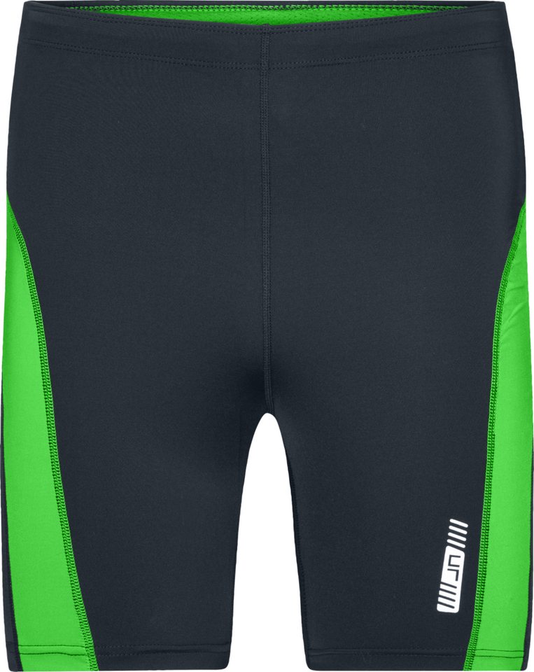 James & Nicholson Laufhose Kurze Lauftights Herren Laufhose Running Shorts JN478 (Doppelpack, 2er-Pack) Weiche, elastische Qualität mit Elasthan von James & Nicholson