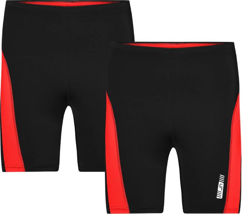 James & Nicholson Laufhose Doppelpack Kurze Lauftights Herren Laufhose Running Shorts JN478 (Doppelpack, 2er-Pack) Weiche, elastische Qualität mit Elasthan von James & Nicholson