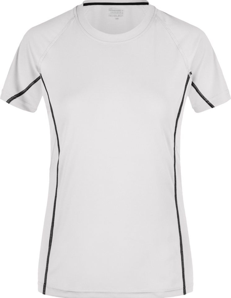 James & Nicholson Laufshirt Damen Sportshirt mit modischen, reflektierenden Details JN422 (Doppelpack, 2 Stück) Feuchtigkeitsregulierend, atmungsaktiv und schnell trocknend von James & Nicholson