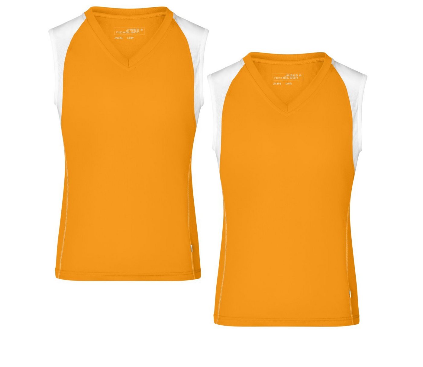 James & Nicholson Lauftop Doppepack Atmungsaktives Damen Running Top JN394 (Doppelpack, 2er-Pack) Feuchtigkeitsregulierend von James & Nicholson