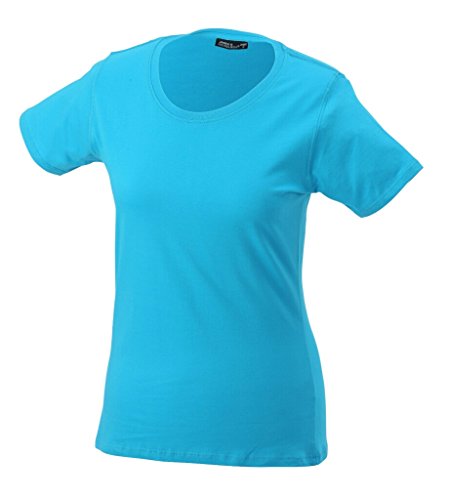 James & Nicholson Leicht tailliertes T-Shirt aus Single-Jersey (S, Turquoise) von James & Nicholson