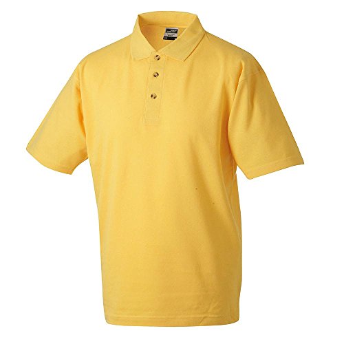 James & Nicholson - Polo-Pique-Medium - bis 5XL / gold yellow, M M,gold yellow von James & Nicholson