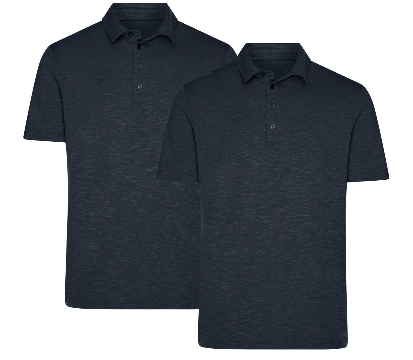 James & Nicholson Poloshirt Attraktives Herren Funktionspolo im Doppelpack Poloshirt JN752 (Doppelpack, 2er-Pack) Flammgarn Single-Jersey von James & Nicholson