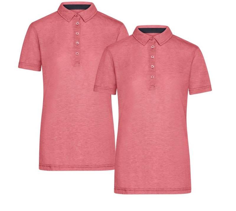 James & Nicholson Poloshirt Doppelpack Damen Funktionspolo für Freizeit und Sport Polo JN753 (Doppelpack, 2er-Pack) Atmungsaktiv, feuchtigkeitsregulierend und schnelltrocknend von James & Nicholson
