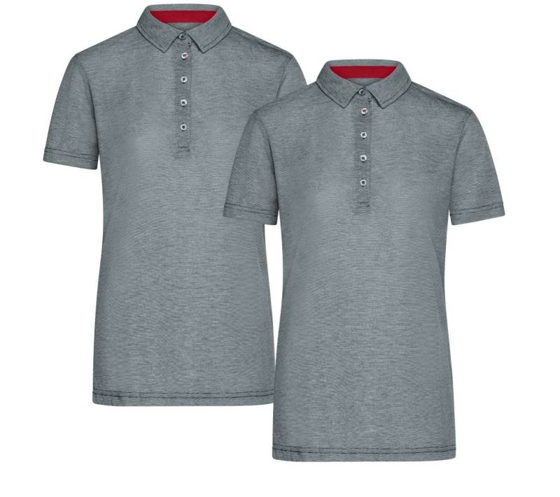 James & Nicholson Poloshirt Doppelpack Damen Funktionspolo für Freizeit und Sport Polo JN753 (Doppelpack, 2er-Pack) Atmungsaktiv, feuchtigkeitsregulierend und schnelltrocknend von James & Nicholson