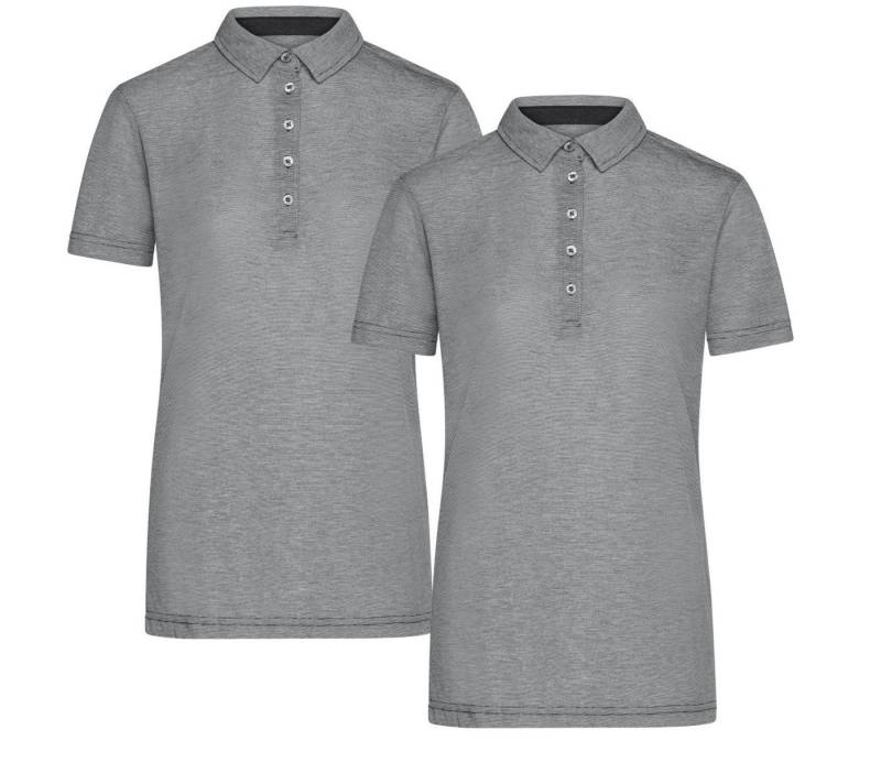 James & Nicholson Poloshirt Doppelpack Damen Funktionspolo für Freizeit und Sport Polo JN753 (Doppelpack, 2er-Pack) Atmungsaktiv, feuchtigkeitsregulierend und schnelltrocknend von James & Nicholson