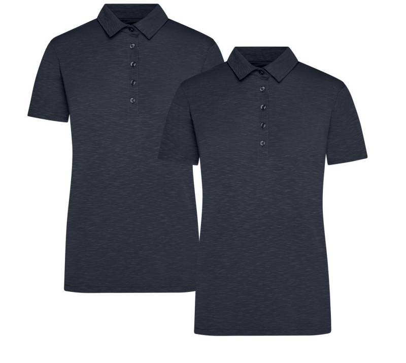 James & Nicholson Poloshirt Doppelpack Damen Funktionspolo für Freizeit und Sport Polo JN751 (Doppelpack, 2er-Pack) Atmungsaktiv und feuchtigkeitsregulierend, schnelltrocknend von James & Nicholson