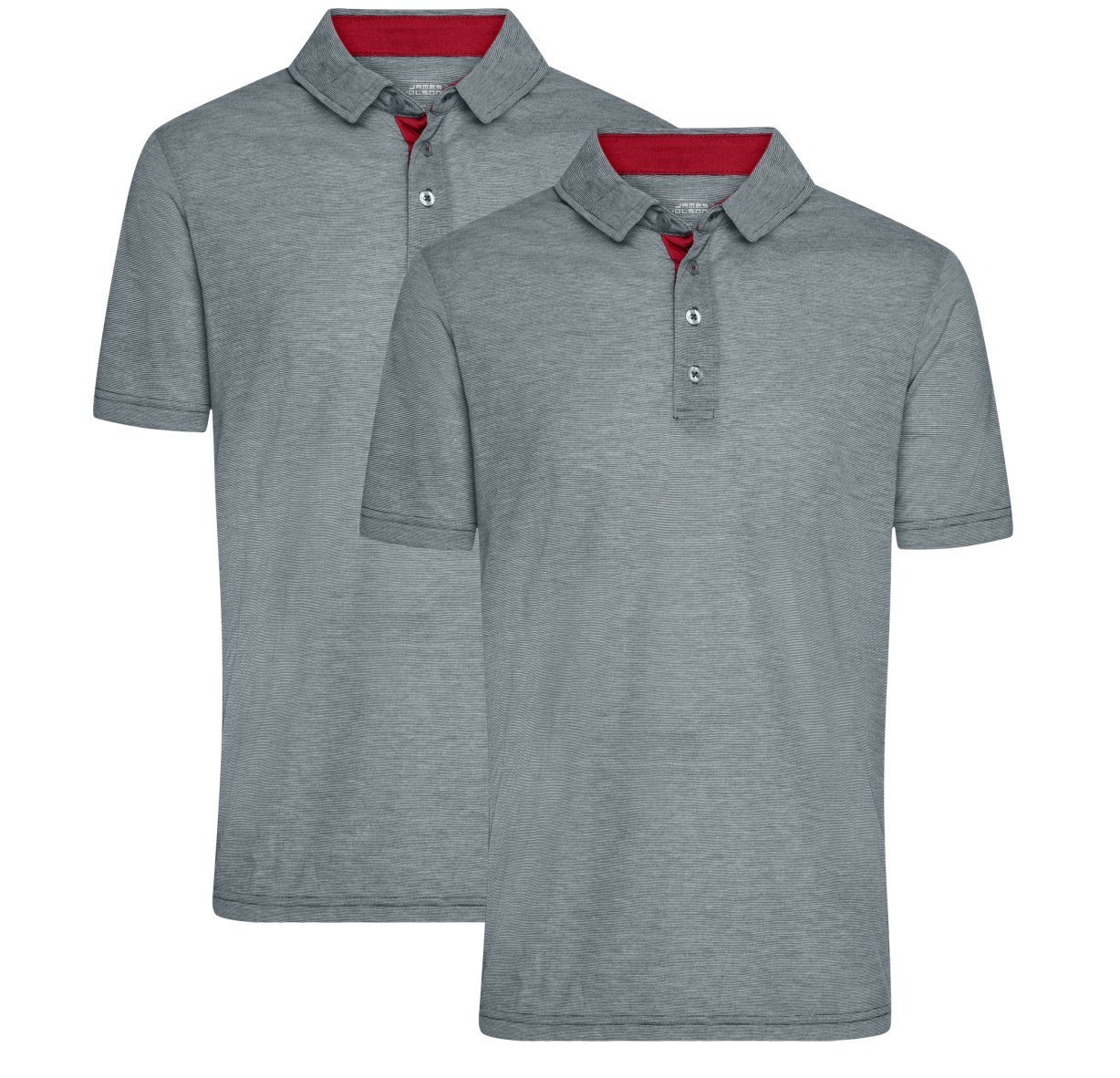 James & Nicholson Poloshirt Herren Funktionspolo im Doppelpack Single Jersey Qualität JN754 (Doppelpack, 2er-Pack) Atmungsaktiv und Feuchtigkeitsregulierend von James & Nicholson