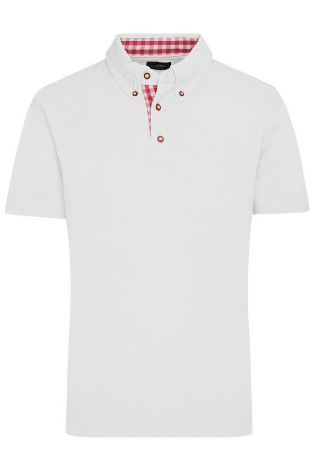 James & Nicholson Poloshirt Herren Piquépolo im Trachtenlook Klassisches Polo JN716 Karobesatz in Kragensteg, Knopfleiste innen und Seitenschlitz James & Nicholson Poloshirt Herren Piquépolo im Trachtenlook Klassisches Polo JN716 Karobesatz in Kragensteg, Knopfleiste innen und Seitenschlitz von James & Nicholson