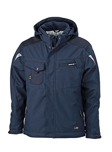 James & Nicholson Professionelle Softshelljacke mit warmem Innenfutter (M, navy/navy) von James & Nicholson