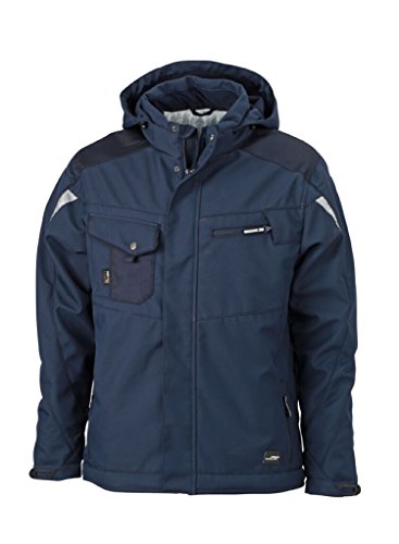 James & Nicholson Professionelle Softshelljacke mit warmem Innenfutter (S, navy/navy) von James & Nicholson