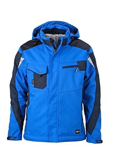 James & Nicholson Professionelle Softshelljacke mit warmem Innenfutter (XXL, royal/navy) von James & Nicholson