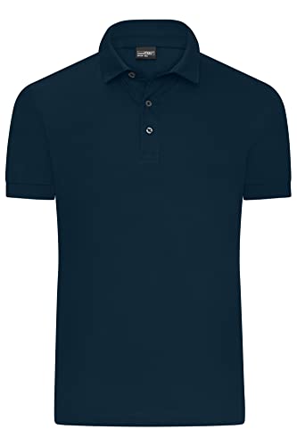 James & Nicholson Regular-Fit Herren Polohemd in Premiumqualität - Hochwertiges Polo in Single-Jersey Qualität und mit Regular-Fit | Farbe: Navy | Grösse: 3XL von James & Nicholson