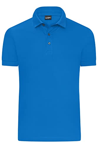 James & Nicholson Regular-Fit Herren Polohemd in Premiumqualität - Hochwertiges Polo in Single-Jersey Qualität und mit Regular-Fit | Farbe: riviera | Grösse: 3XL von James & Nicholson