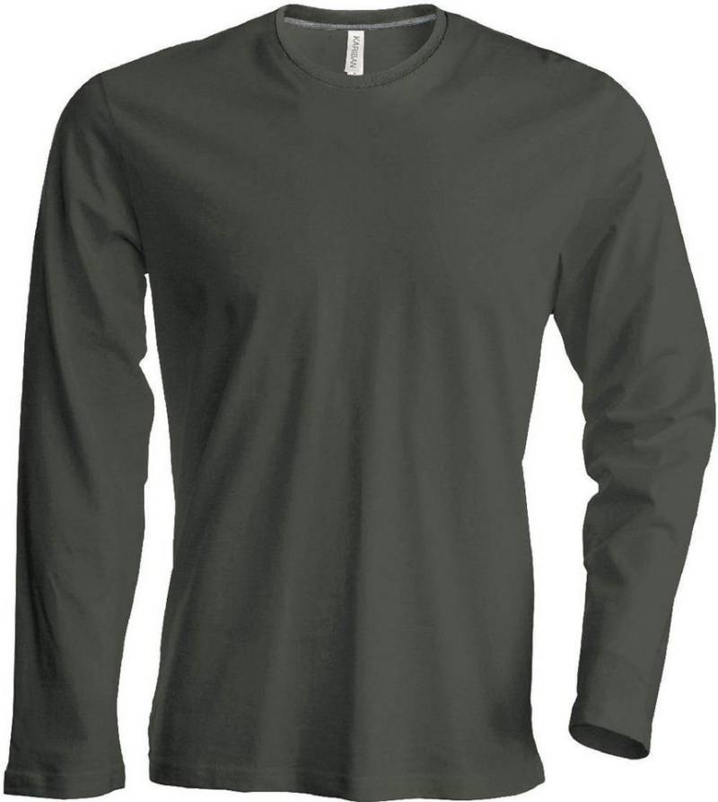 James & Nicholson Rundhalsshirt Kariban K359 Herren T-Shirt langarm enzymgewaschen von James & Nicholson