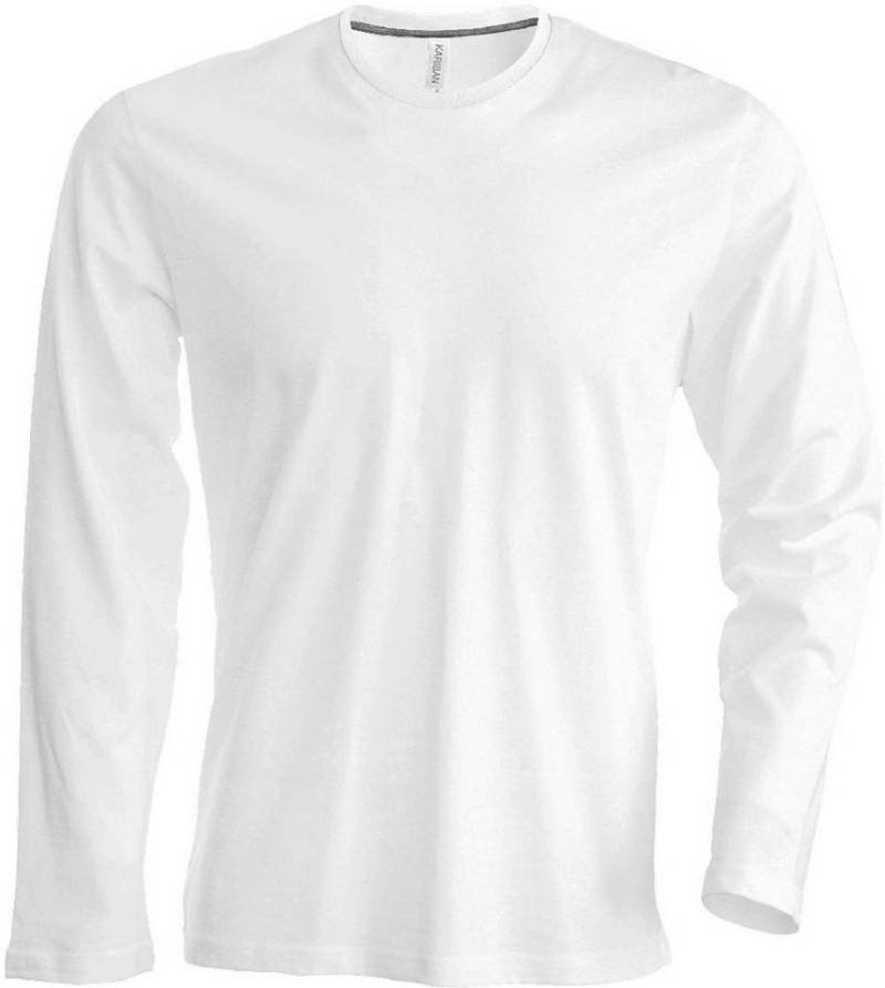 James & Nicholson Rundhalsshirt Kariban K359 Herren T-Shirt langarm enzymgewaschen von James & Nicholson