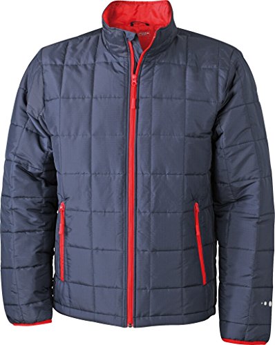 James & Nicholson Steppjacke mit wärmender Thinsulate™3M-Wattierung (XL, navy/red) von James & Nicholson