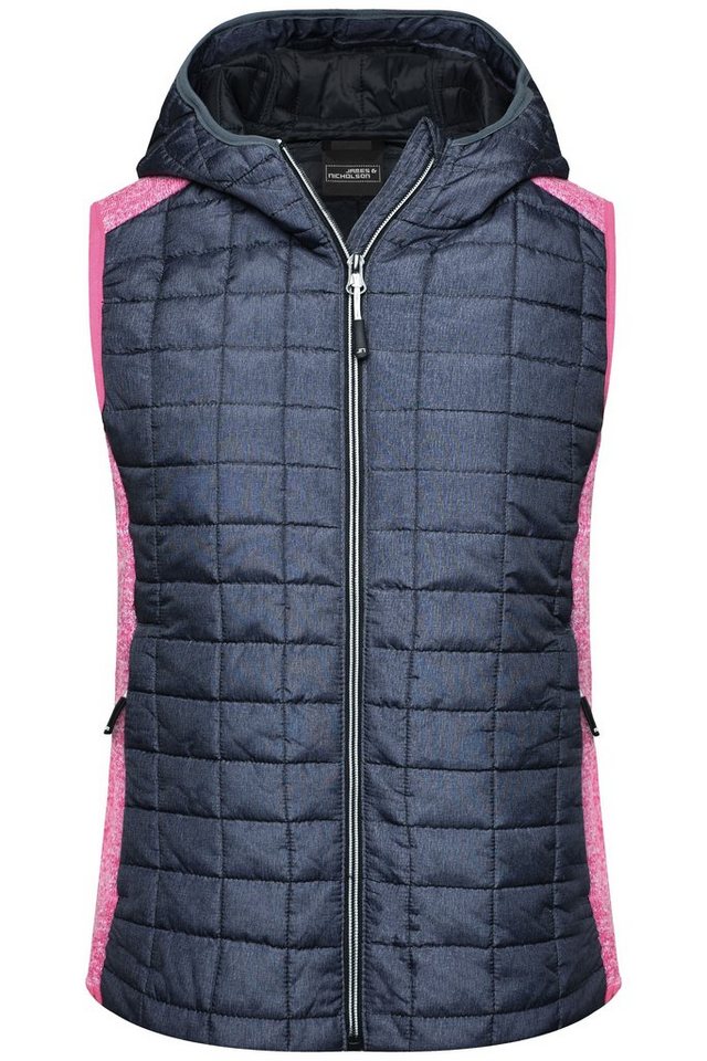 James & Nicholson Steppweste James & Nicholson, JN 767 Damen Strick Hybrid Gilet von James & Nicholson