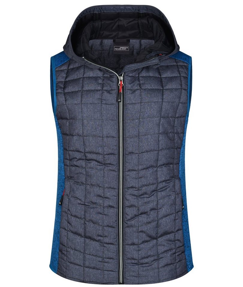 James & Nicholson Steppweste James & Nicholson, JN 767 Damen Strick Hybrid Gilet von James & Nicholson