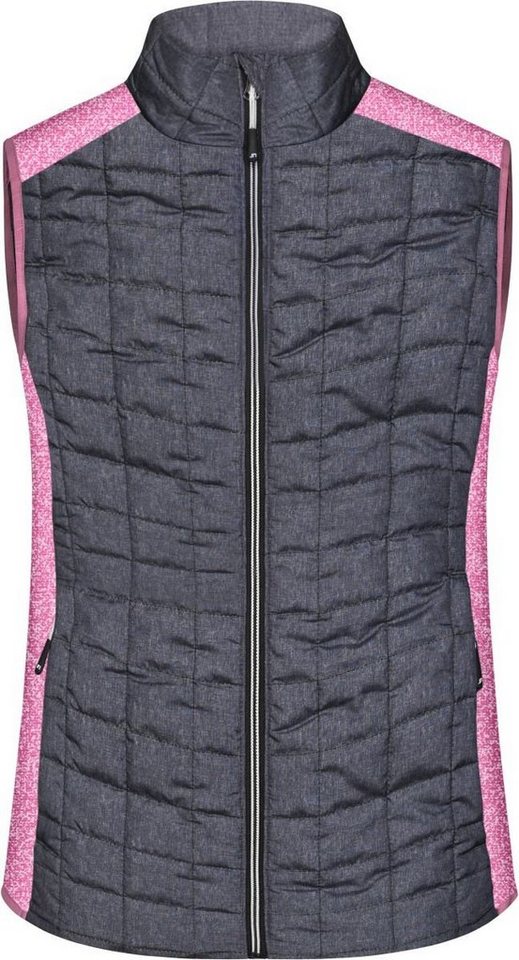 James & Nicholson Steppweste James & Nicholson JN 739 Damen Hybrid Strickfleece Gilet von James & Nicholson