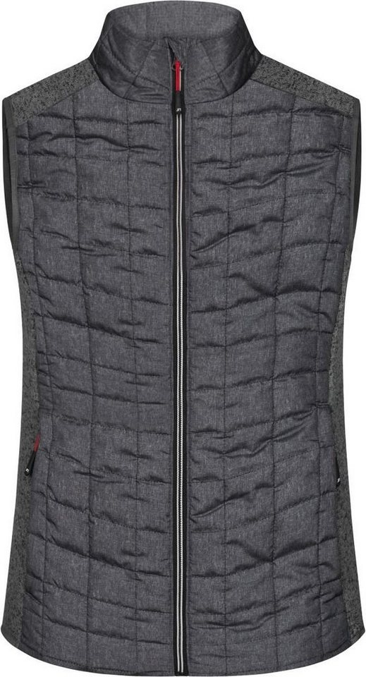 James & Nicholson Steppweste James & Nicholson JN 739 Damen Hybrid Strickfleece Gilet von James & Nicholson