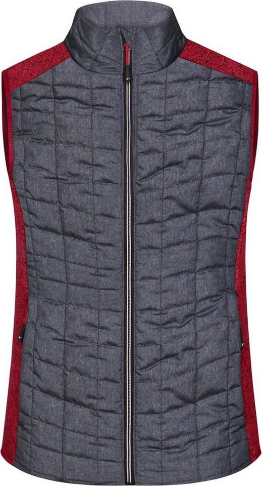 James & Nicholson Steppweste James & Nicholson JN 739 Damen Hybrid Strickfleece Gilet von James & Nicholson