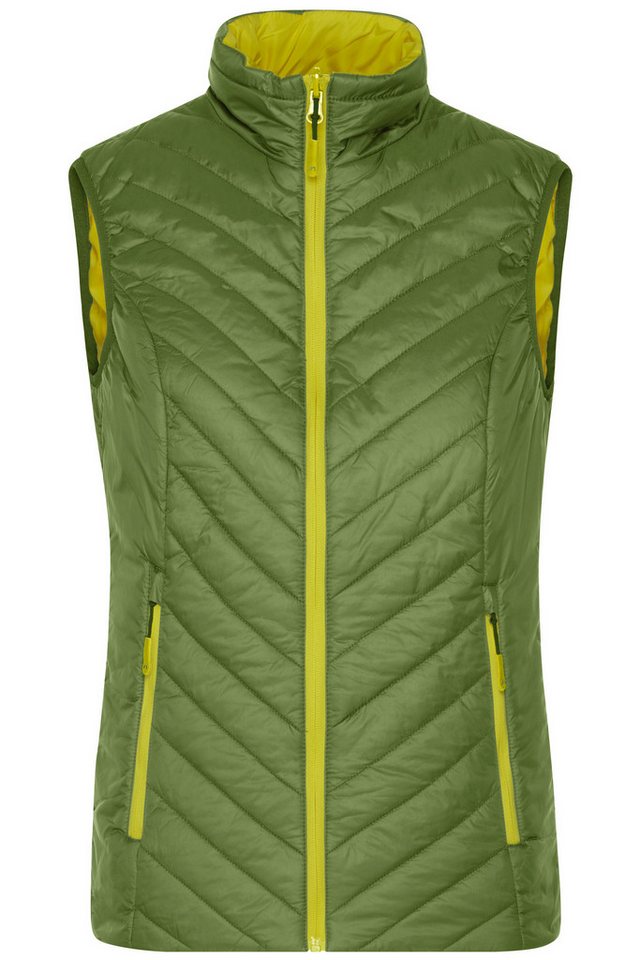 James & Nicholson Steppweste Taillierte und leichte Damen Wende-Steppweste JN1089 Mit sorona®AURA Wattierung von James & Nicholson