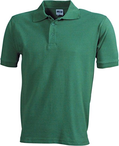 James & Nicholson Strapazierfähiges klassisches Poloshirt (L, dark-green) von James & Nicholson