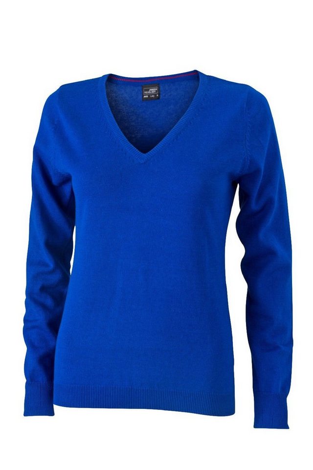 James & Nicholson Strickpullover JN 658 Damen V-Neck Pullover Leichte Strickqualität von James & Nicholson