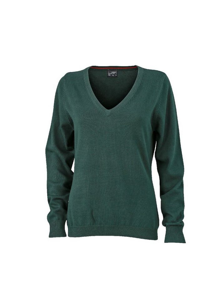 James & Nicholson Strickpullover JN 658 Damen V-Neck Pullover Leichte Strickqualität von James & Nicholson