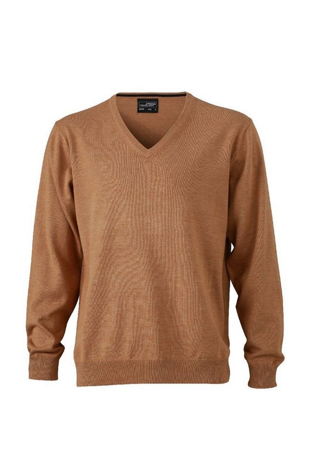 James & Nicholson Strickpullover JN 659 Herren V-Neck Pullover Leichte Strickqualität von James & Nicholson