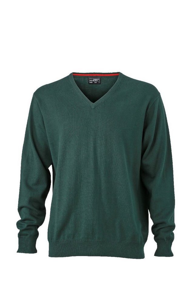 James & Nicholson Strickpullover JN 659 Herren V-Neck Pullover Leichte Strickqualität von James & Nicholson