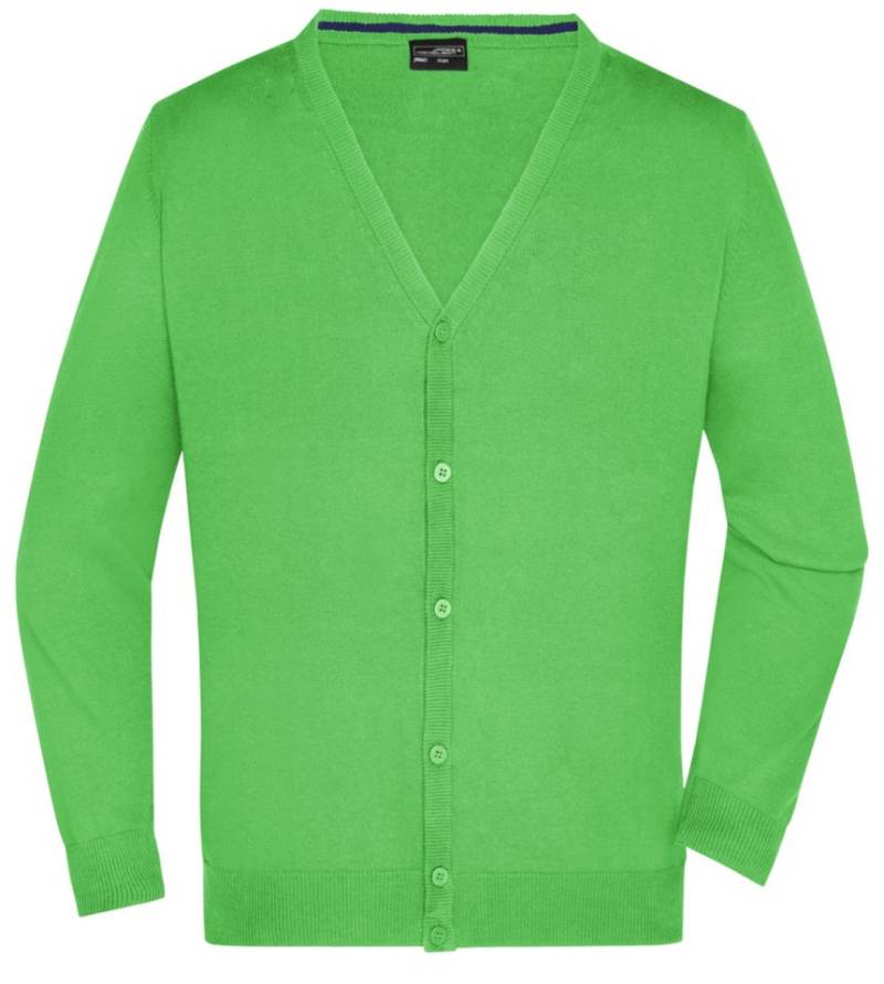 James & Nicholson Strickweste Herren Weste mit V-Ausschnitt JN661 leichtes Baumwoll-Strickgewebe von James & Nicholson