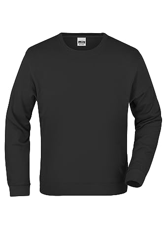 James & Nicholson Sweatshirt French Terry - Hochwertiger Sweat Pullover für Damen und Herren | Farbe: Black | Grösse: M von James & Nicholson