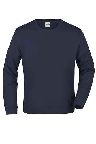 James & Nicholson Sweatshirt French Terry - Hochwertiger Sweat Pullover für Damen und Herren | Farbe: Navy | Grösse: L von James & Nicholson