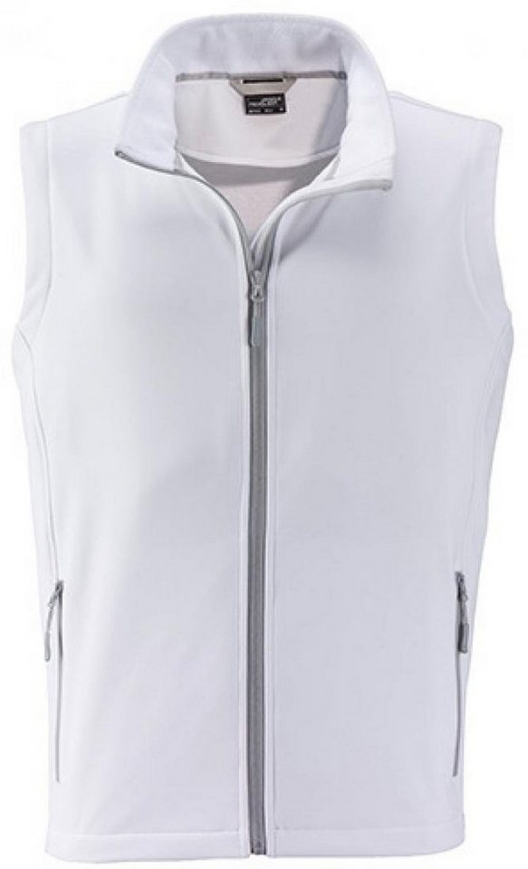 James & Nicholson Funktionsweste Herren Promo Softshell Vest / Wasserabweisend, winddicht von James & Nicholson