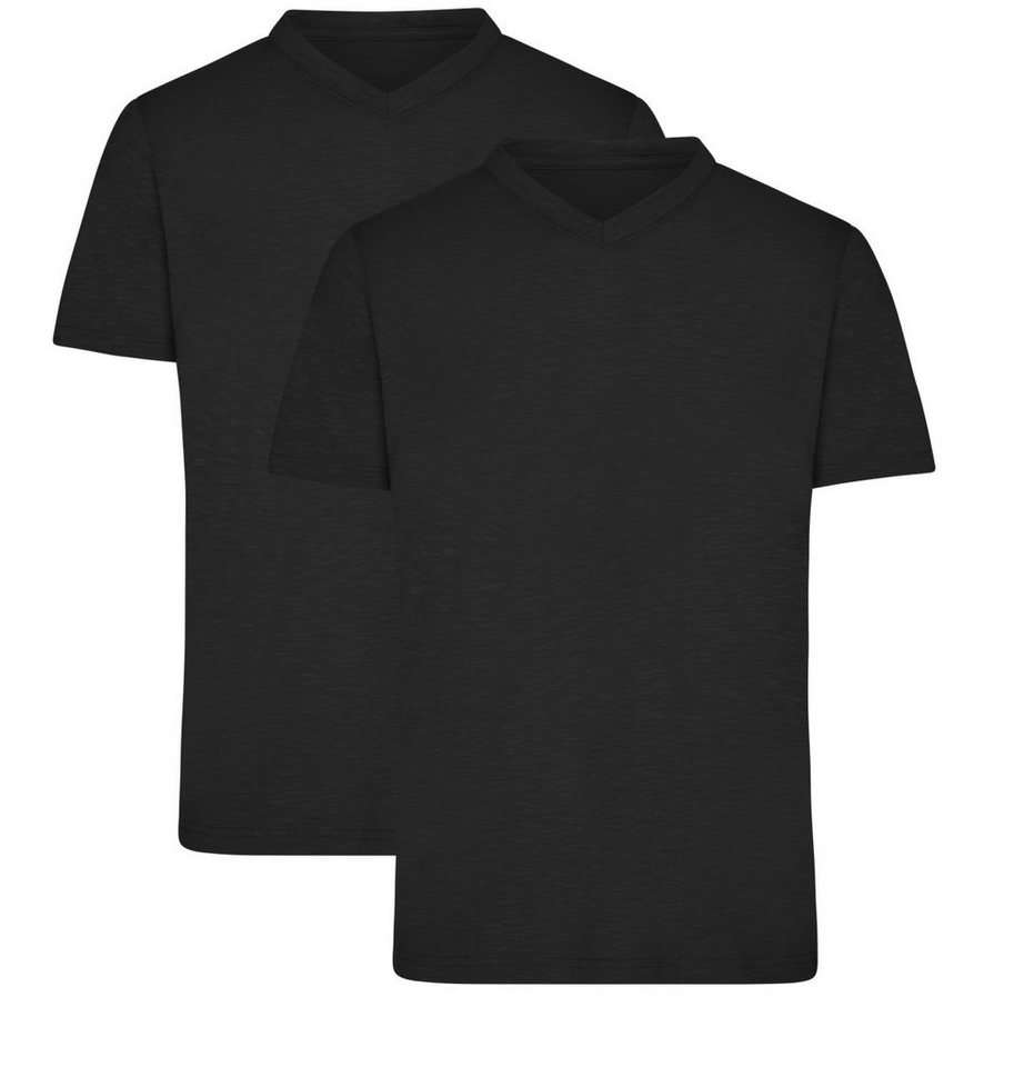 James & Nicholson T-Shirt Doppelpack Herren Funktions T-Shirt für Freizeit und Sport JN750 (Doppelpack, 2 Stück) Atmungsaktiv, feuchtigkeitsregulierend und schnelltrocknend von James & Nicholson