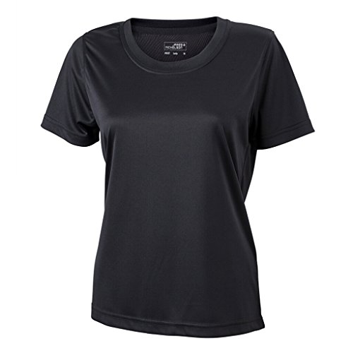 James & Nicholson T-Shirt für Freizeit und Sport (L, black) von James & Nicholson