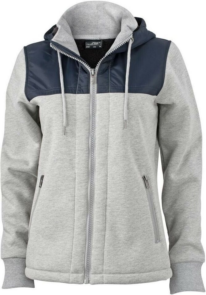 James & Nicholson Winterjacke Damen Kapuzenjacke JN507 sports-grey von James & Nicholson