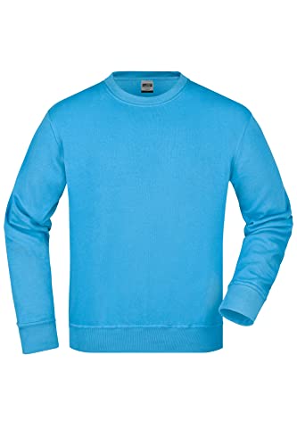 James & Nicholson Workwear Pullover - Strapazierfähiges Sweatshirt für Arbeit & Beruf | Farbe: Aqua | Grösse: XS von James & Nicholson