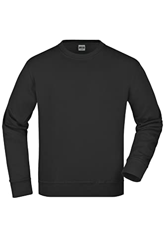 James & Nicholson Workwear Pullover - Strapazierfähiges Sweatshirt für Arbeit & Beruf | Farbe: black | Grösse: XS von James & Nicholson