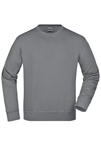 James & Nicholson Workwear Pullover - Strapazierfähiges Sweatshirt für Arbeit & Beruf | Farbe: Carbon | Grösse: XXL von James & Nicholson