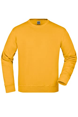 James & Nicholson Workwear Pullover - Strapazierfähiges Sweatshirt für Arbeit & Beruf | Farbe: Gold-Yellow | Grösse: 3XL von James & Nicholson