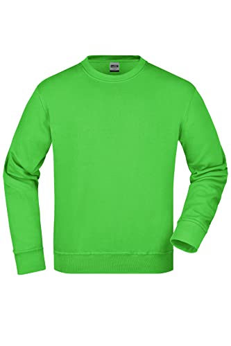 James & Nicholson Workwear Pullover - Strapazierfähiges Sweatshirt für Arbeit & Beruf | Farbe: lime-green | Grösse: L von James & Nicholson