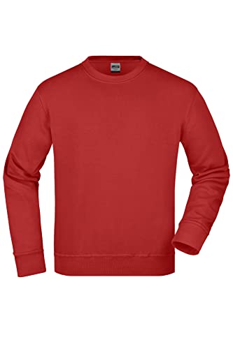 James & Nicholson Workwear Pullover - Strapazierfähiges Sweatshirt für Arbeit & Beruf | Farbe: wine | Grösse: 5XL von James & Nicholson