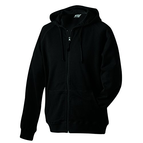 Kapuzen Sweatjacke - Farbe: Black - Größe: XL von James & Nicholson