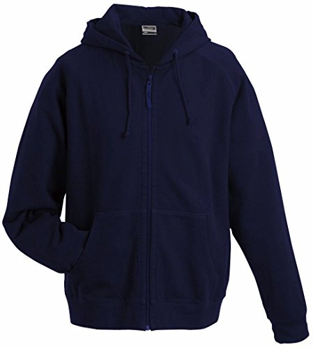 Kapuzen Sweatjacke - Farbe: Navy - Größe: XXL von James & Nicholson